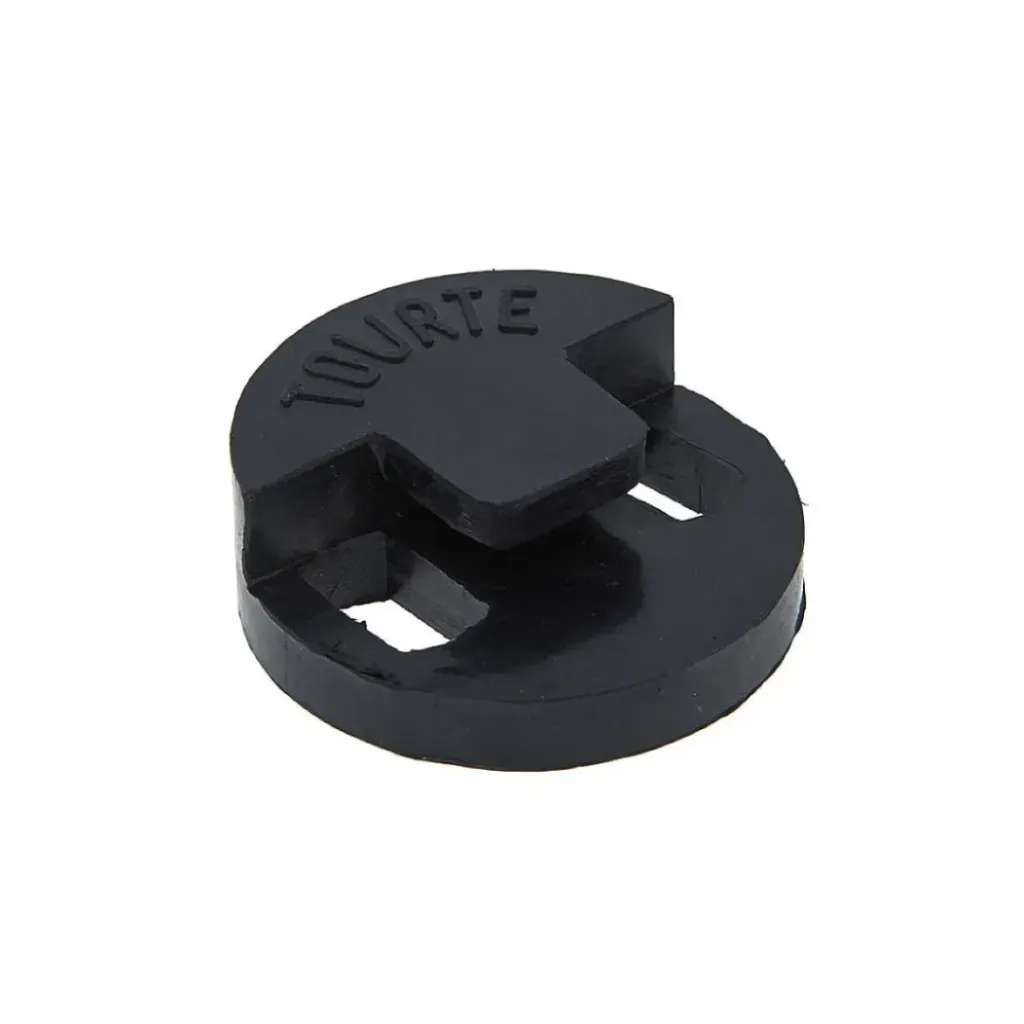 [543511] MUTE SILENCIADOR SORDINA (TOURTE) PARA VIOLIN, HULE FORMA REDONDA 2 PERFORACIONES 543511 2343