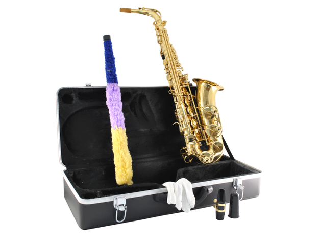 SAXOFON ALTO MIB BLESSING LAQUEADO CON ESTUCHE Y ACCESORIOS 6430L  (BLESSING) 779