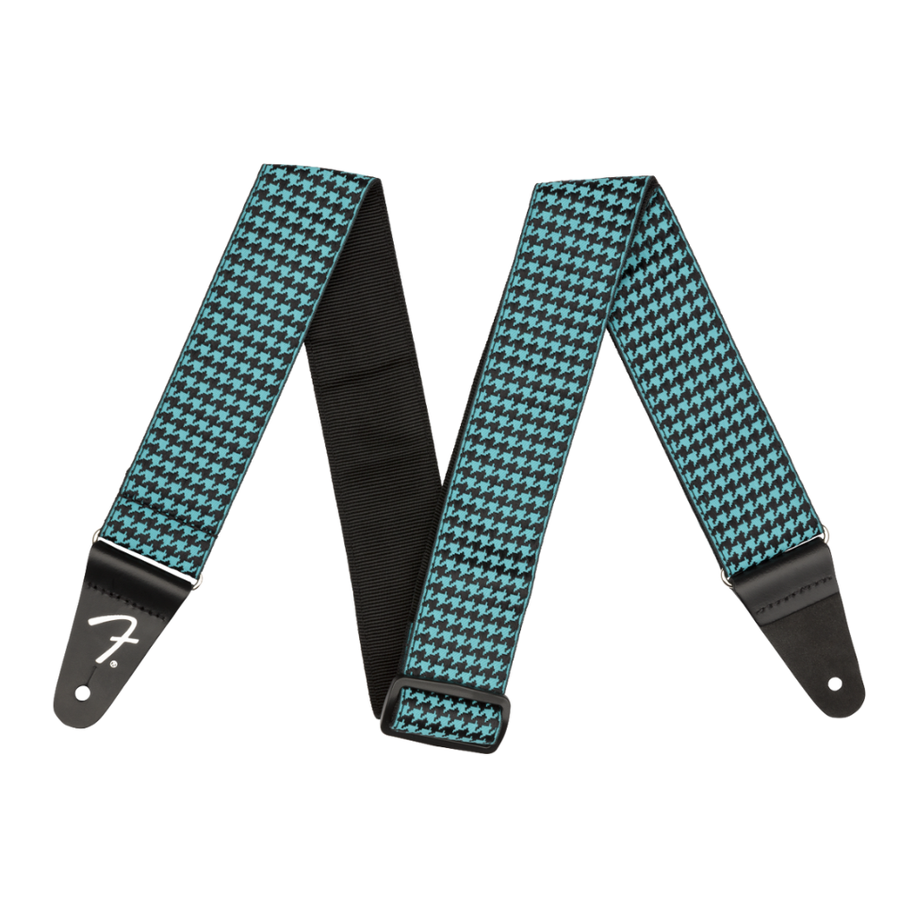 TAHALI STRAP FENDER Houndstooth Jacquard Strap, Teal, 2" 990709057