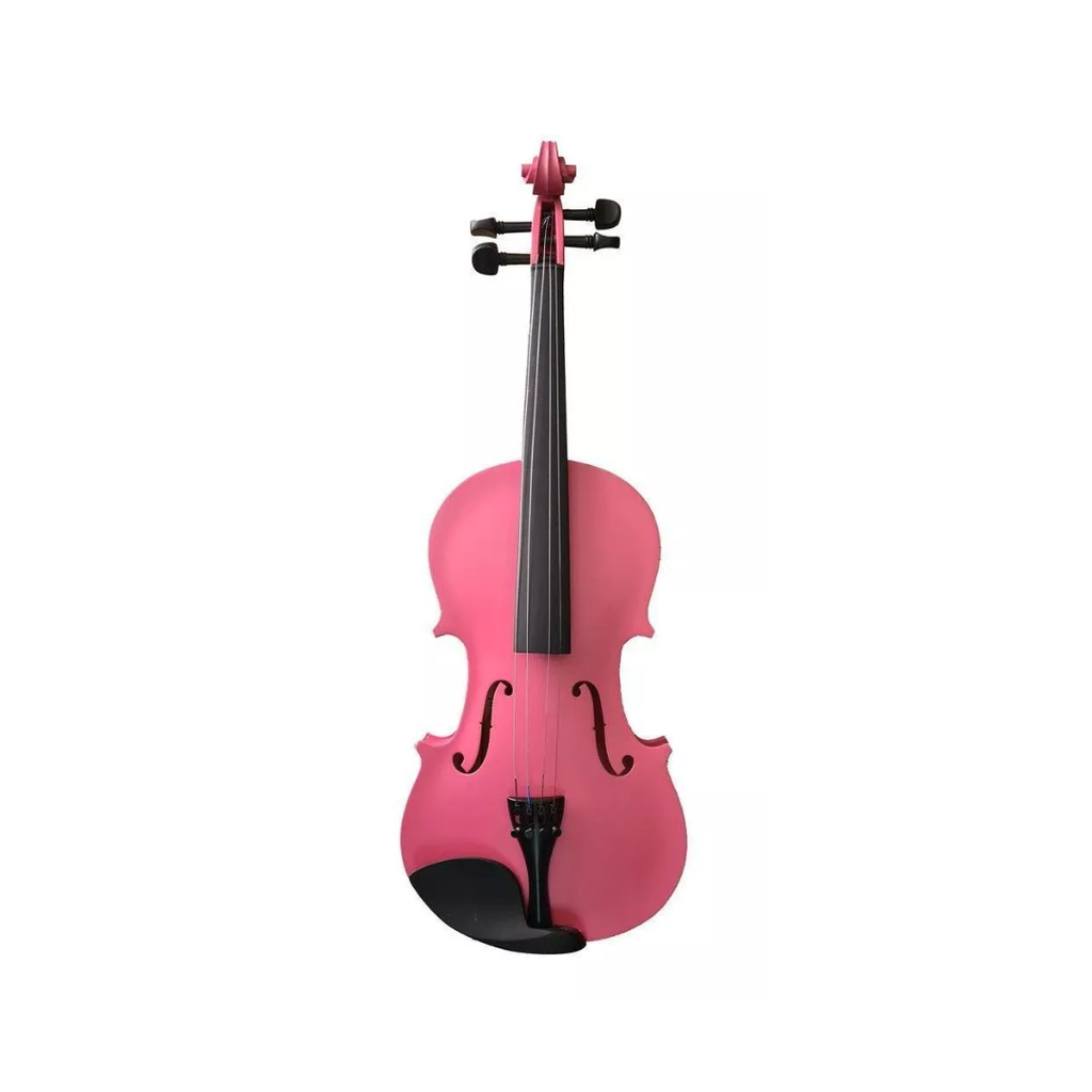 [MI00176] VIOLIN ACUSTICO CASTILLA DE 4/4 COLOR ROSA CON ESTUCHE Y ACCS MI00176 MADERA: CAOBA  (CASTILLA) 1234