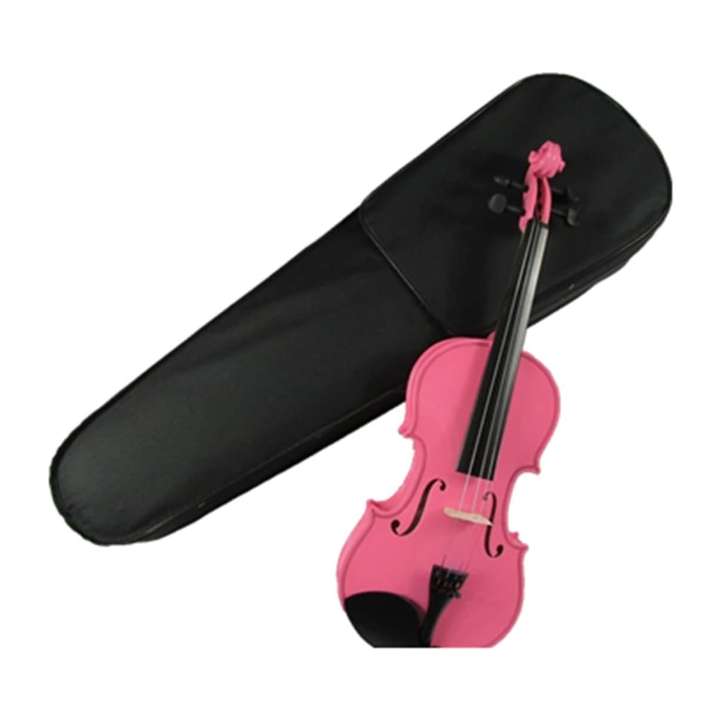 VIOLIN DE 4/4 COLOR:ROSA,MADERA ESTANDAR SELECCIONADA Y ESTUCHE.  (Distele) 3722