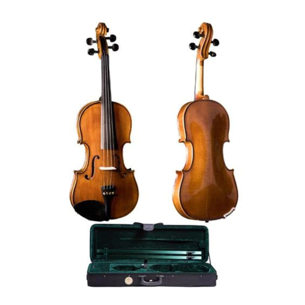 VIOLIN PREMIER ESTUDIANTE CREMONA , 4/4 SV-175 Violín premier, estudiante 4/4, tapa de abeto sólido, fondo y costados de maple, incluye arco, brea, afinadores milimétricos y estuche con higrómetro.  (cremona) 2317