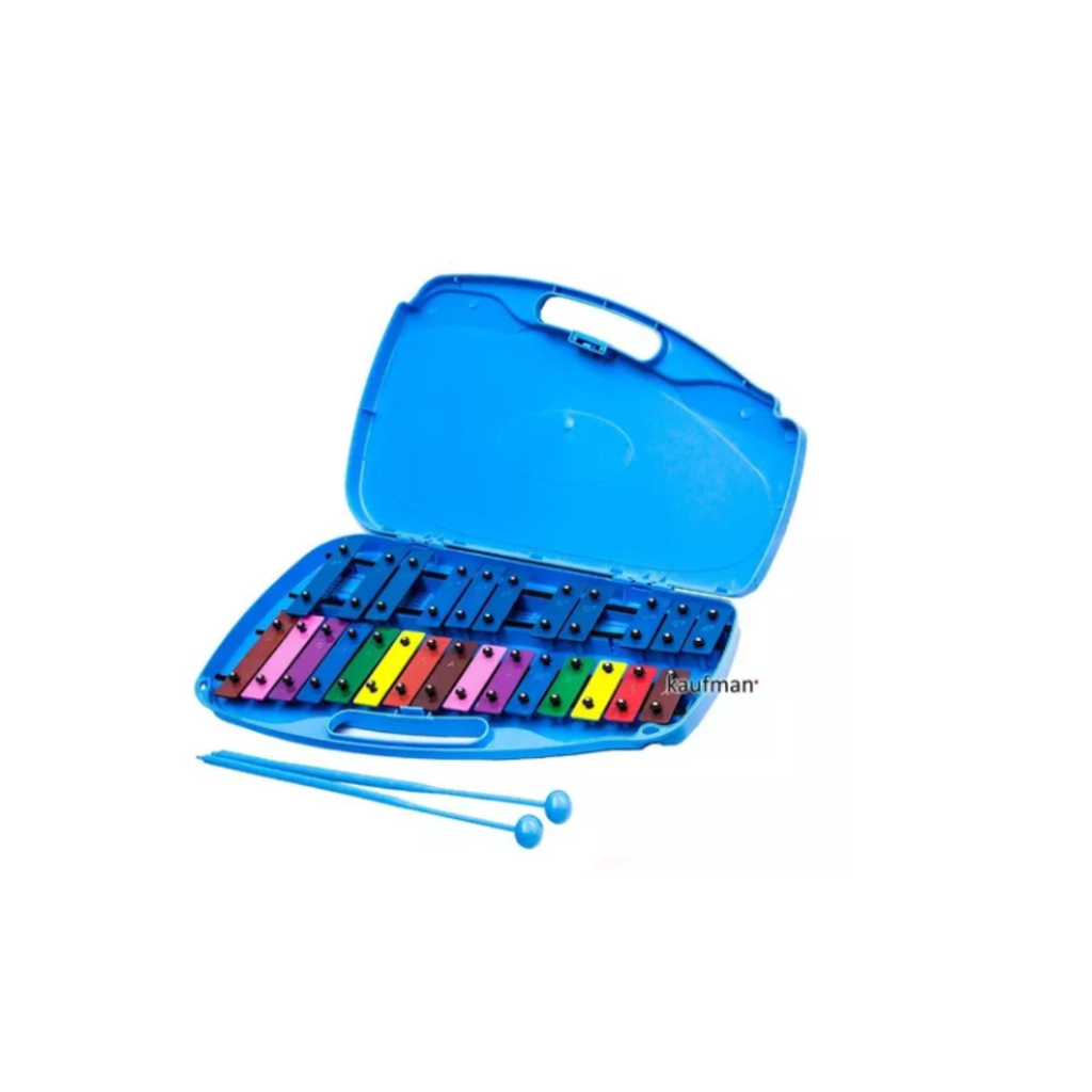 XYLOFONO AZUL DE 25 TECLAS CON ESTUCHE DE PLASTICO XYL25  (AUDIOMEX) 3919