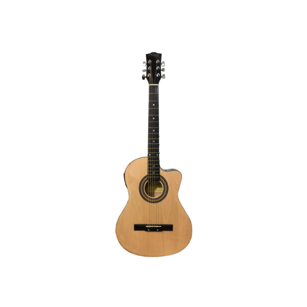 GUITARRA ELECTROACUSTICA COLOR NATURAL  CUERPO SLIM INCLUYE PASTILLA ACTIVA 4 BANDAS ECUALIZACION Y VOLUME, AFINADOR, ENTRADAS ALTA Y BAJA IMPEDANCIA. MAQUINARIA INDIVIDUAL. MARCA MCCARTNEY CG-851-EQ-NT
(MUSICAL ENTRERPRICE)