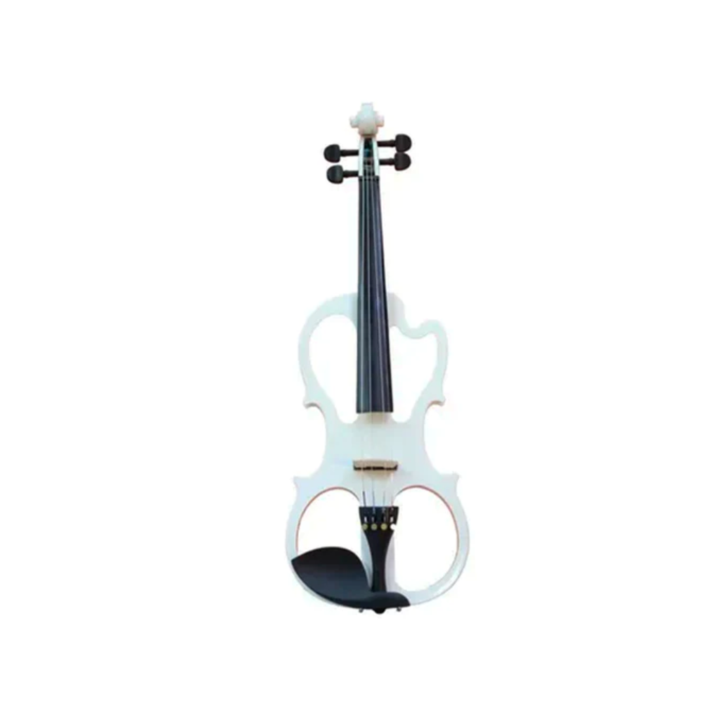 VIOLIN ELECTRICO 4/4 COLOR BLANCO CON LINEA DE SALIDA,
ENTRADA DE AUDIFONOS Y AUDIFONOS MVEP003-WHITE MVEP003WHITE (MUSICAL ENTRERPRICE) 