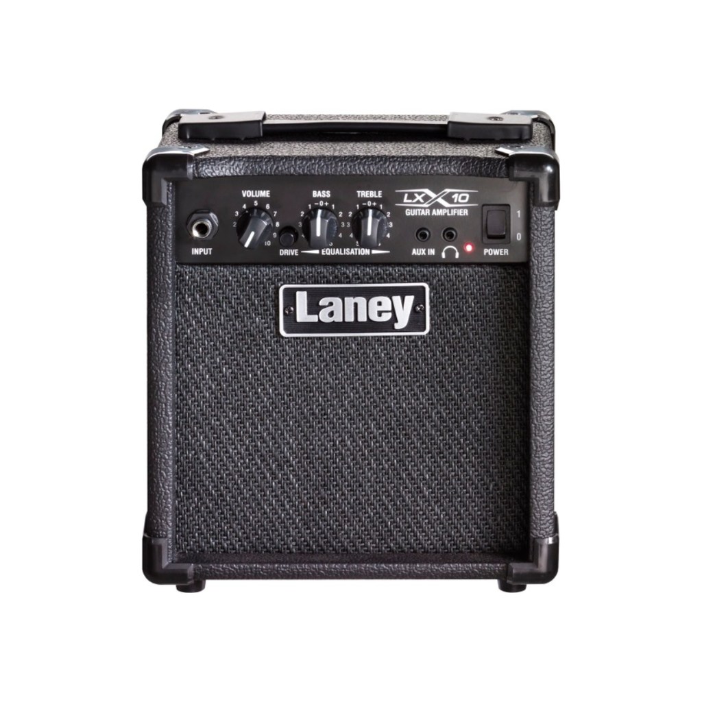 Amplificador para Guitarra de 5"" LX10
Amplificador para guitarra eléctrica Laney serie LX con
bocina de 5"", 10w RMS, control de volumen, ecualizador de 2 bandas, interruptor de overdrive, entradas auxiliar 3.5 para dispositivos de reproducción y de audifonos, cajón en tolexcolor negro con agarradera de transporte. (LANEY)
