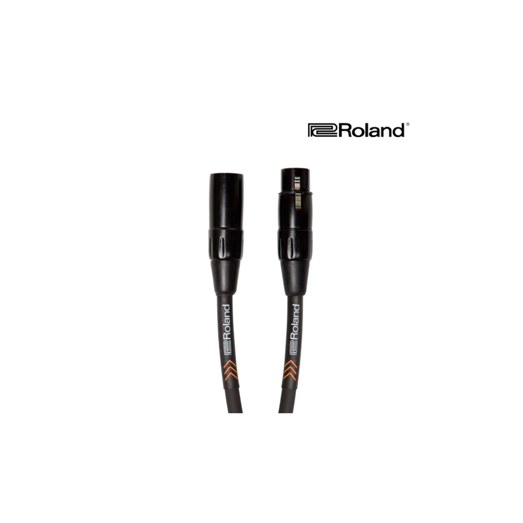 Cable Roland serie Black micrófono baja 
impedancia XLR macho - XLR hembra 4.5 mts. 