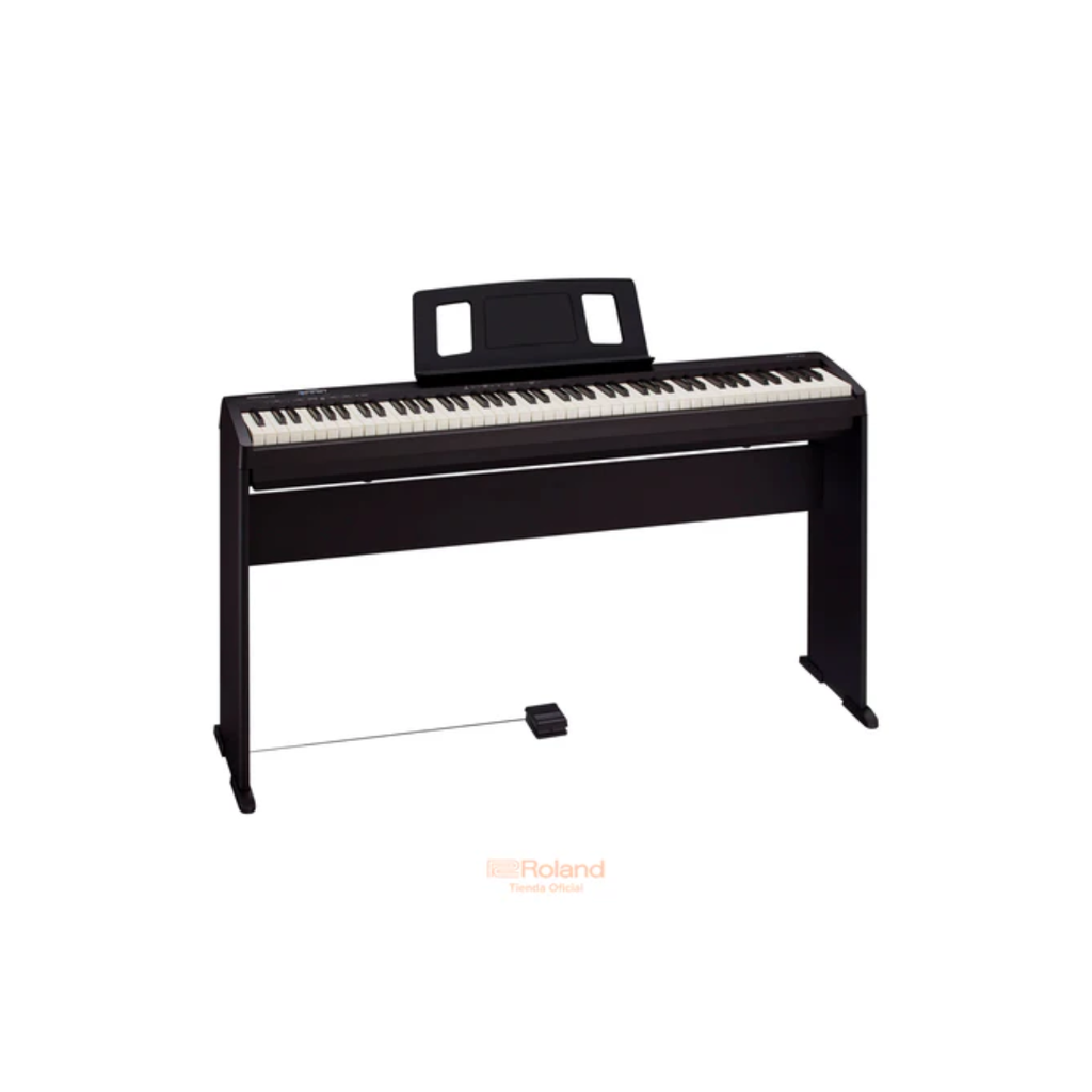 Kit Piano FP-10 Color Negro y Soporte BASE para piano digital FP-10 color negro