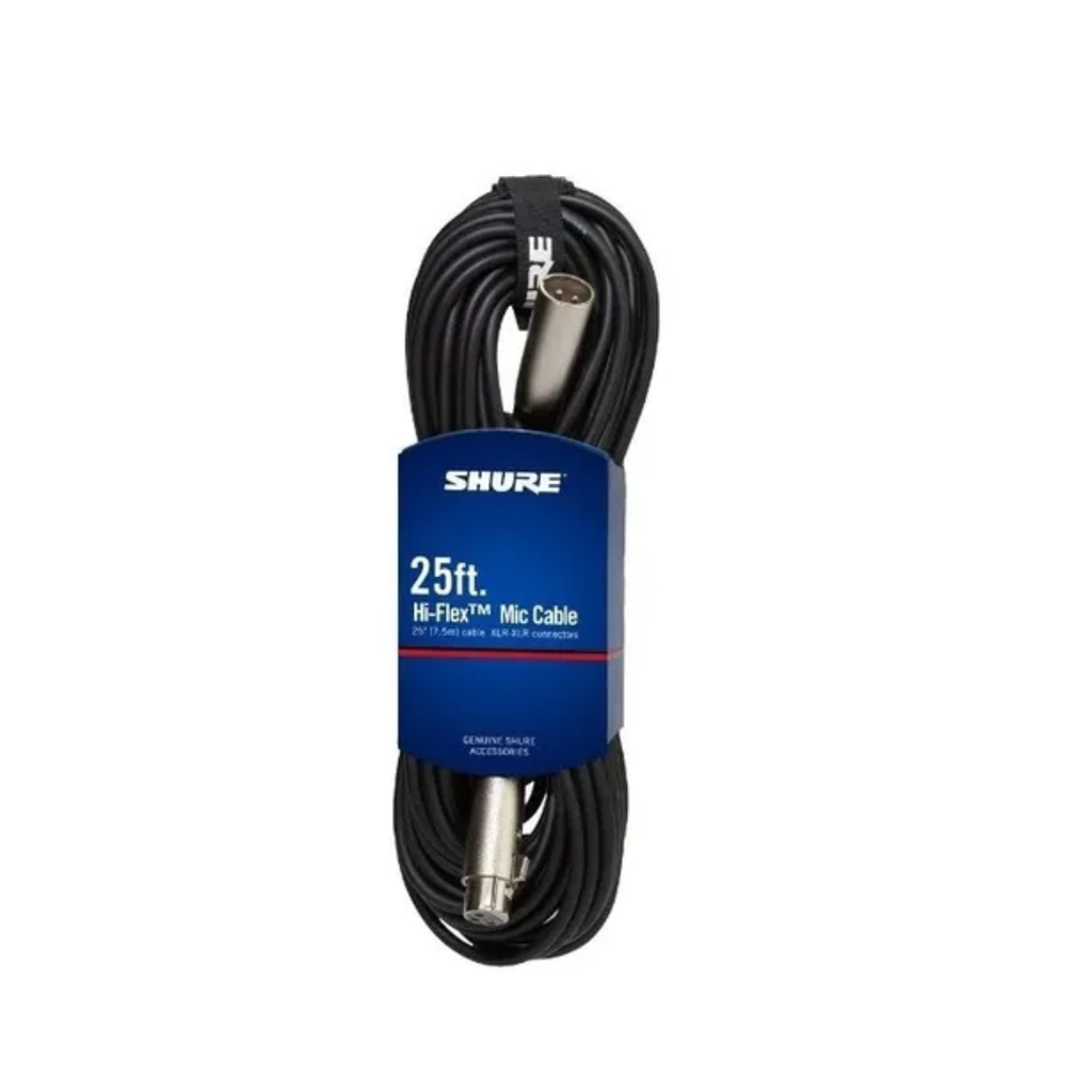 SHURE C25J Cable balaceado de XLR hembra
a XLR macho 7.62 metros