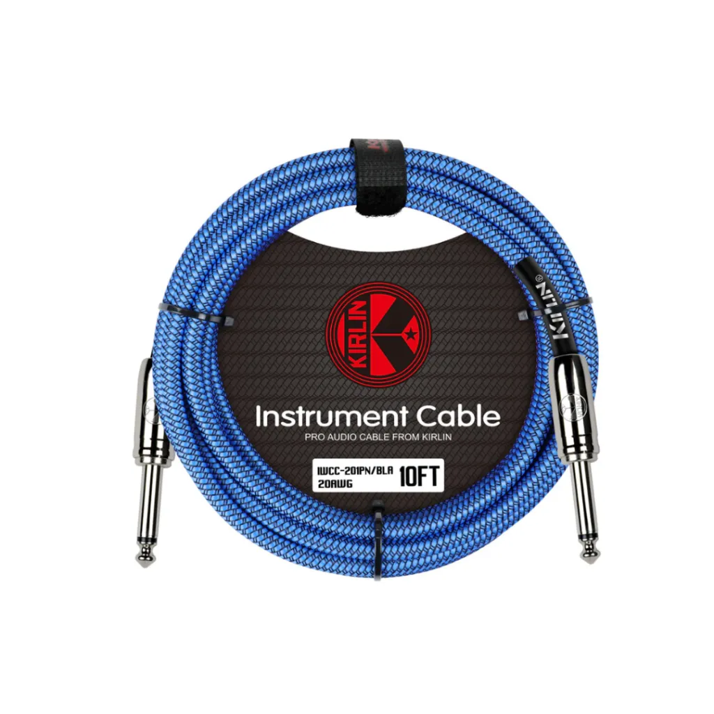 CABLE AZUL MARCA (KIRLIN) DE 3 METROS PARA INSTRUMENTO,  IWCC-201PN-10FTBLA