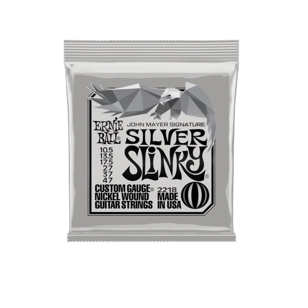 ENCORDADURA ERNIE BALL ''JOHN MAYER - SILVER SLINKY'' PARA GUITARRA ELECTRICA, NIQUEL, 0.0105- 0.047 