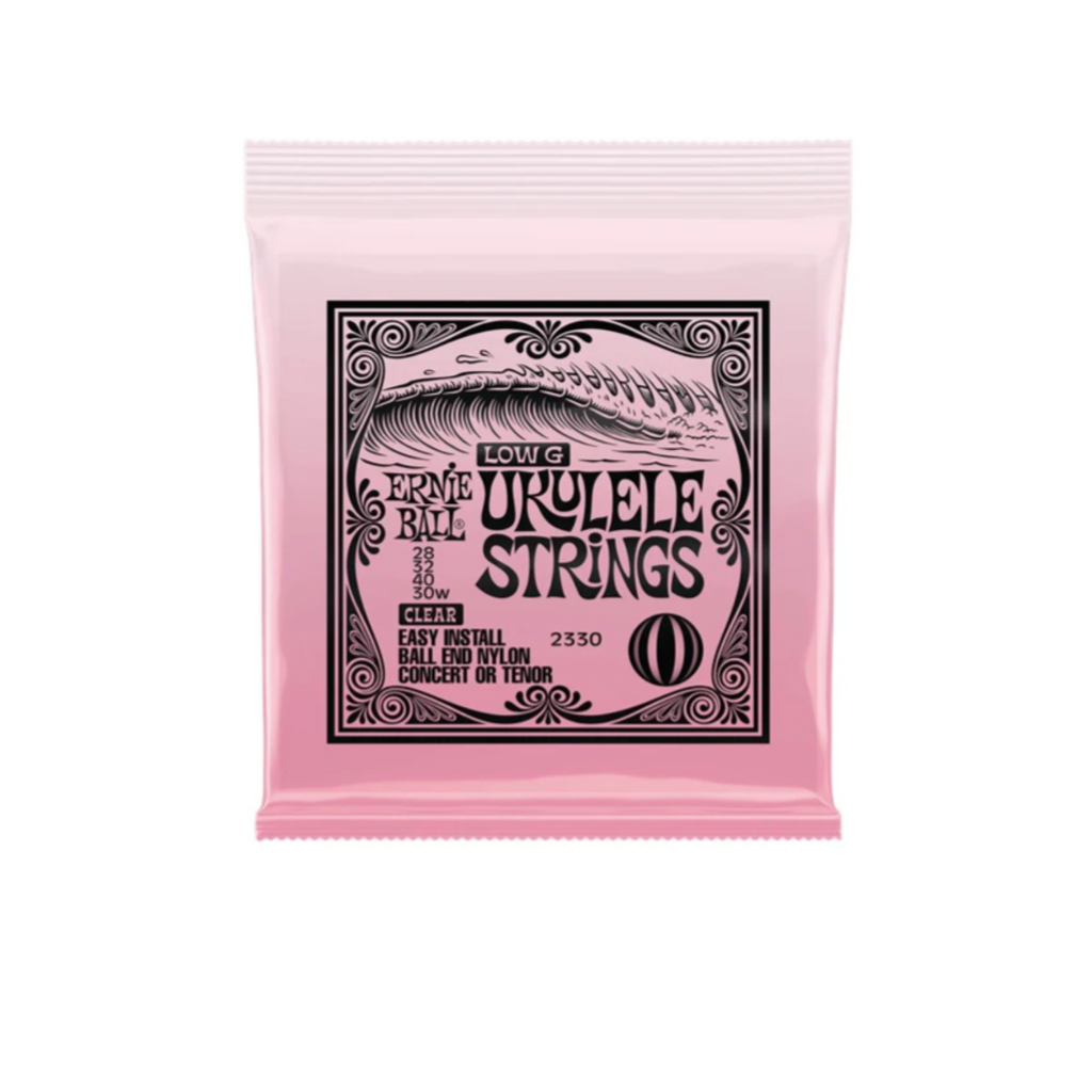 ENCORDADURA ERNIE BALL PARA UKULELE DE CONCIERTO/TENOR NYLON TRANSPARENTE 2330