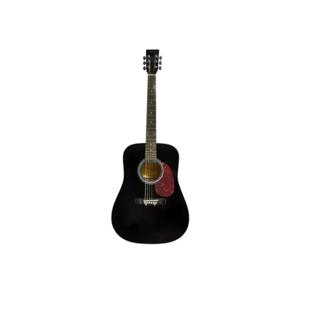 GUITARRA TEXANA SIN CORTE 41" TAPA FRONTAL ,TAPA TRASERA Y COSTADO MADERA DE LINDEN DIAPASON MADERA TECNICA, MAQUINARIA 3 + 3 CROMADA CON EQ DE 4 BANDAS Y VOLUMEN FG22941EQBK (MCCARTNEY)