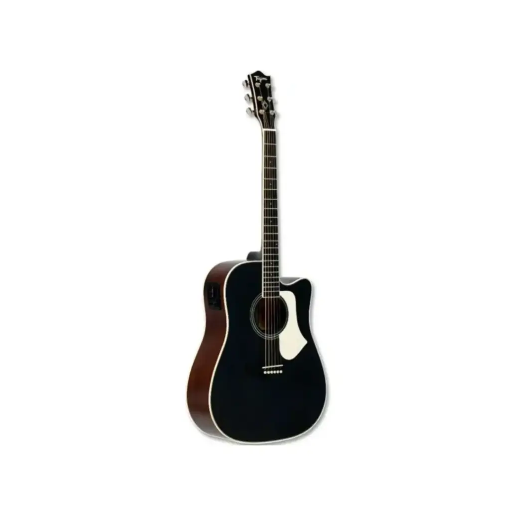 [ANDESEQBKSDF] GUITARRA ELECTROACÚSTICA SERIE LATAM COLOR NEGRO CON PASTILLA TEQ-8, TAPA DE ABETO SÓLIDO Y LATERALES DE AGATIS ACABADO NATURAL. BRAZO DE OKOUME, DIAPASÓN DE MADERA TÉCNICA Y PUENTE DE CORAZÓN PÚRPURA.  ANDESEQBKSDF (TAGIMA)