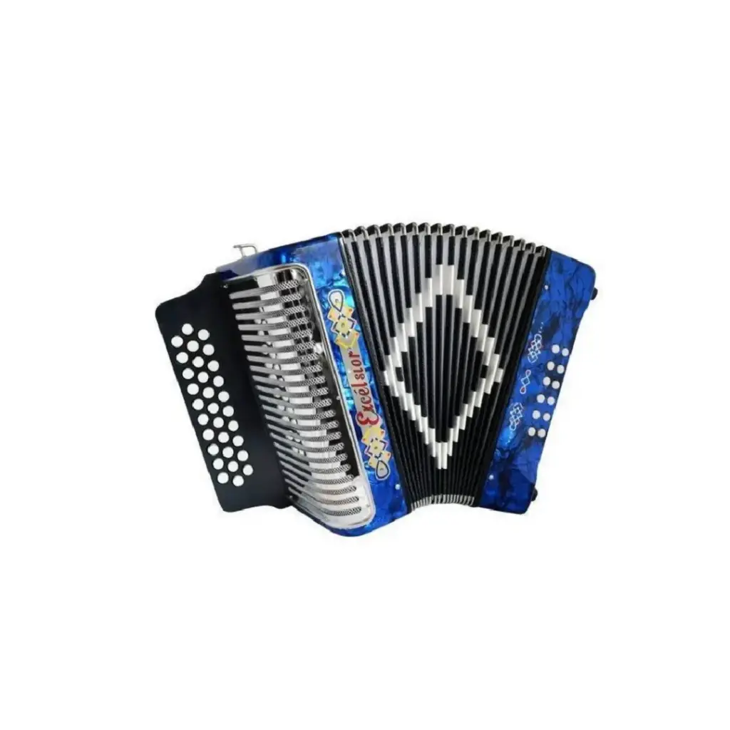 [3012BLGCF] ACORDEON DIATONICO "EXCELSIOR" SOL-DO-FA, AZUL CON ESTUCHE 3012BLGCF