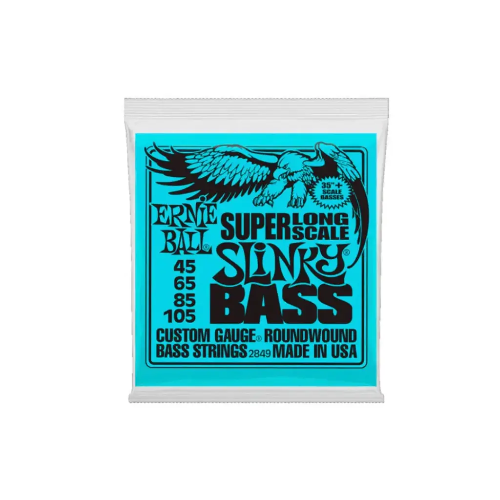 [2849] ENCORDADURA (ERNIE BALL) ''SLINKY - LONG SCALE'' PARA BAJO ELECTRICO (NIQUEL, 0.045-0.105) 2849