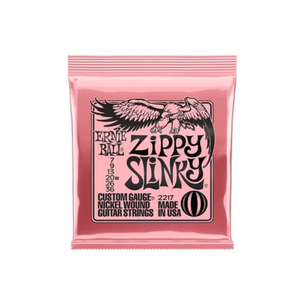 [2217] ENCORDADURA ERNIE BALL ''ZIPPY SLINKY'' PARA GUITARRA ELECTRICA (NIQUEL, 0.007-0.036)