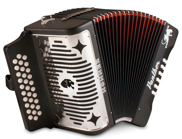 [A4840] ACORDEON DIATONICO HOHNER ''PANTHER'' FA-SIBMIB, 31 BOTONES Y 12 BAJOS, NEGRO MATE ANTES A4840S  (Hohner) 3816