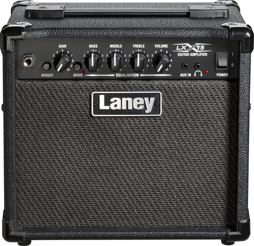 [LX15] AMPLIFICADOR COMBO PARA GUITARRA ELECTRICA LANEY LX 15WATTS , 2X5" LX15  (LANEY) 1122