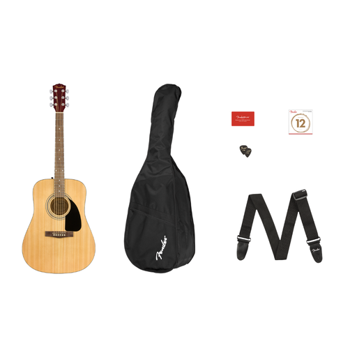 [971210721] Guitarra acustica fender fa-115 en paquete, cuerdas de acero, tapa de abeto laminado, tapa trasera y costados de caoba fa115 dreadnought cuerdas de bronze  (FENDER) 2056 971210721