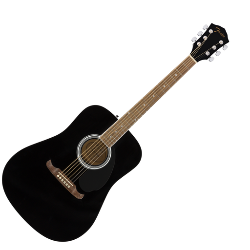[971210706] Guitarra acustica fender fa-125 negra tapa de abeto laminado con tilo y fondo de tilo laminado fa125 incluye funda. Cuerdas de bronze  (FENDER) 2057 971210706