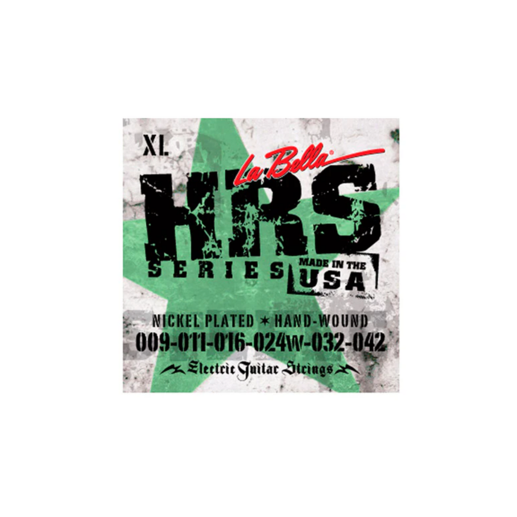 [HRSL] JUEGO DE CUERDAS ENCORDADURA LA BELLA ""HARD ROCKIN' STEEL"" LIGHT PARA GUITARRA ELECTRICA, NIQUEL, 0.009-0.046 HRS-L  (LABELLA) 3042