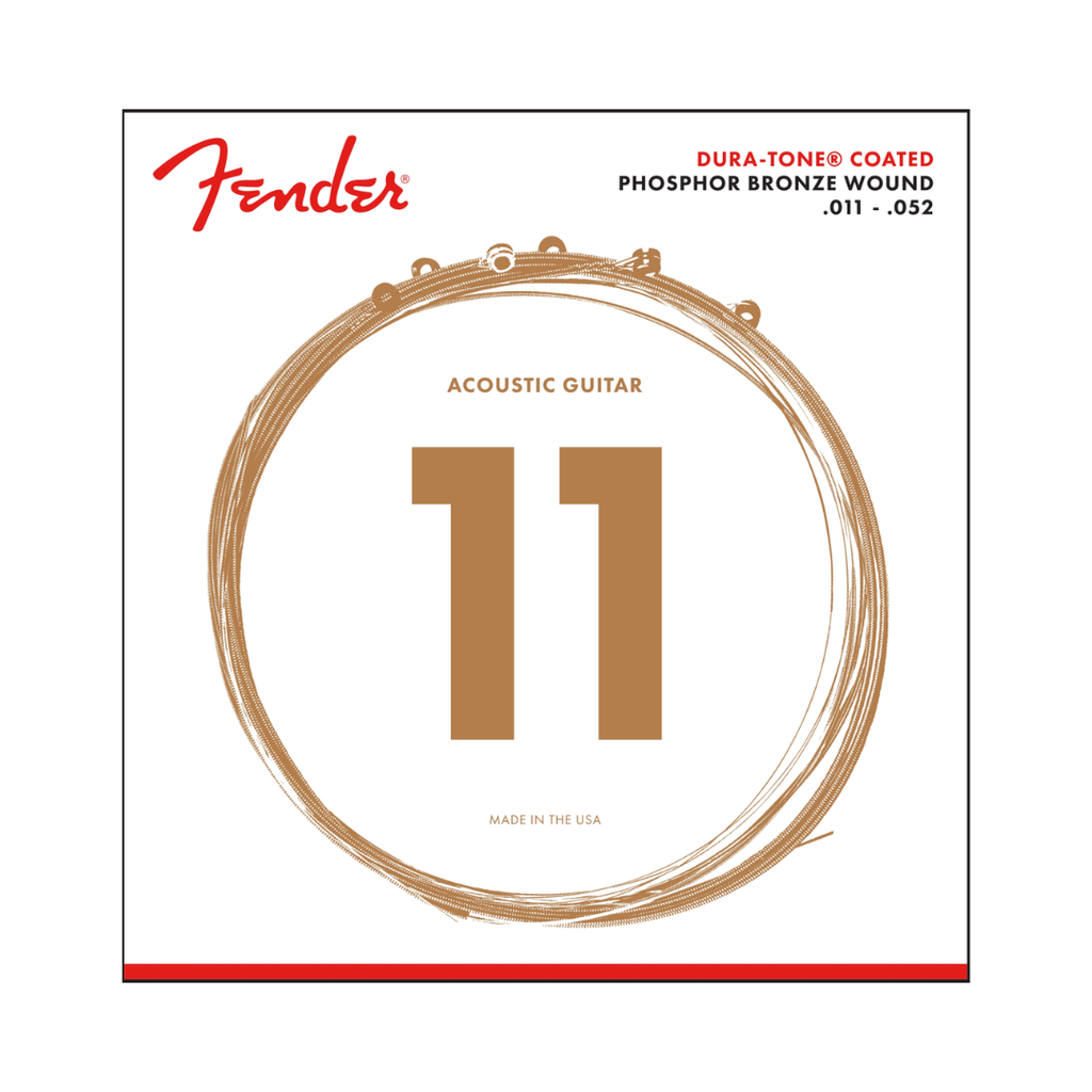 [0730860405] Juego de cuerdas fender de bonce fosforado para guitarra acustica 0730860405 860cl ph brz coated 11-52  (FENDER) 2194