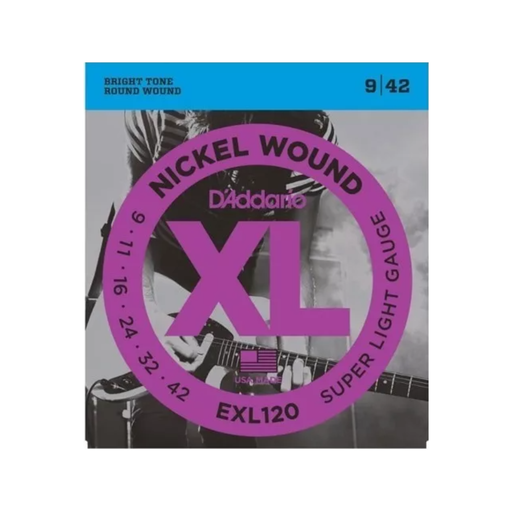 [EXL120NYXL0942] Juego de Cuerdas Paquete de encordaduras EXL120 y NYXL0942 para guitarra eléctrica EXL120-NYXL0942  (DADDARIO) 3123