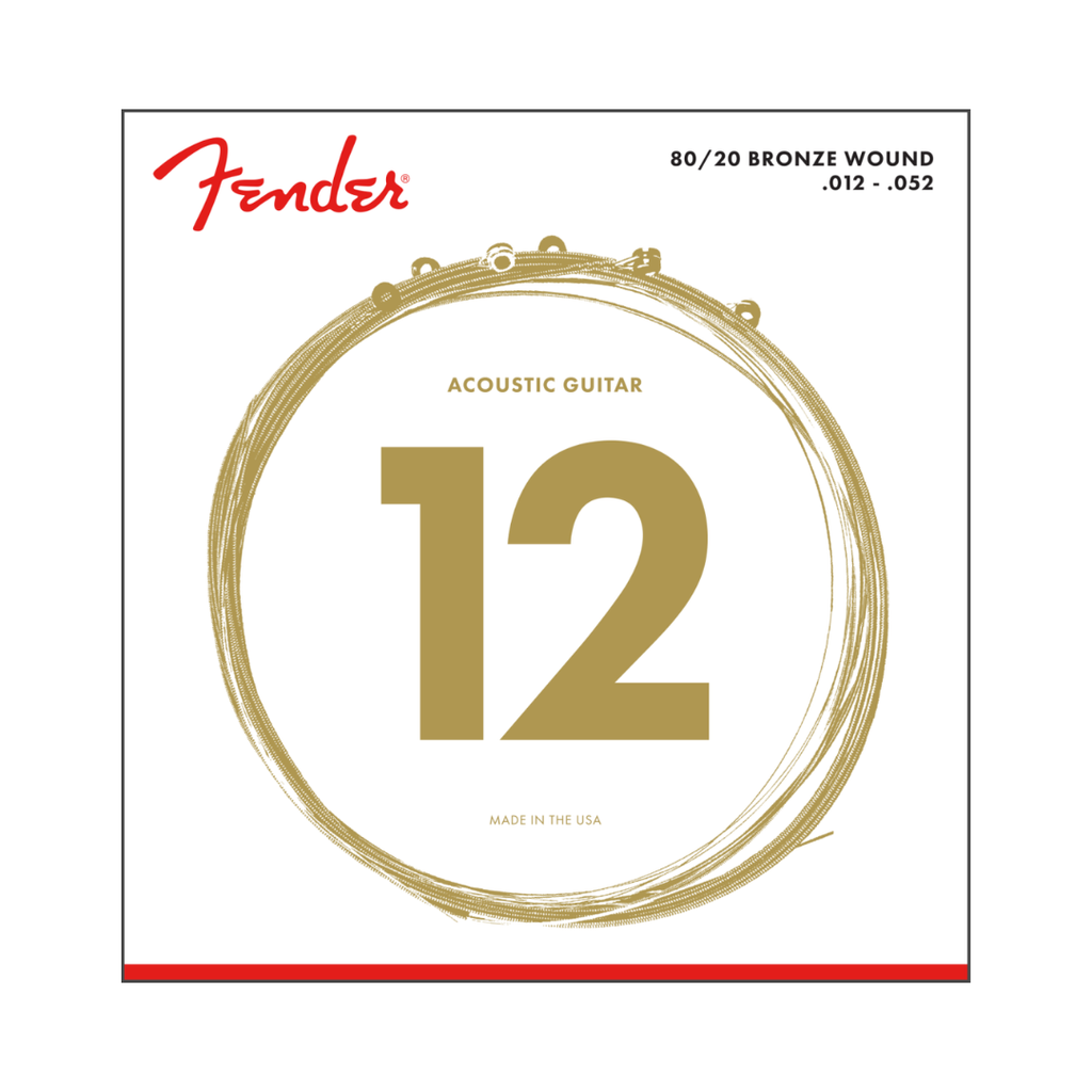 [730070403] Juego de cuerdas para guitarra acusitica de bronce 0730070403 70l 80/20 brnz ball end 12-52  (FENDER) 2161