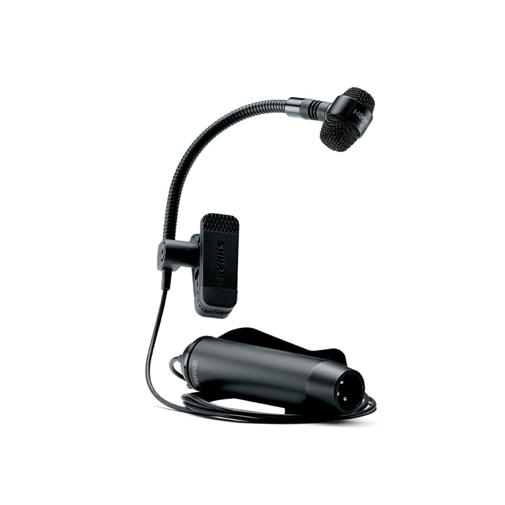 [PGA98HXLR] Micrófono ShurePGA98h-xlr condensador para instrumento Con cuello flexible y montaje para inst. de viento, cable XLR