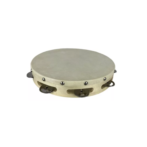 [TH106] PANDERO DE 10" DE MADERA CON PARCHE TH106