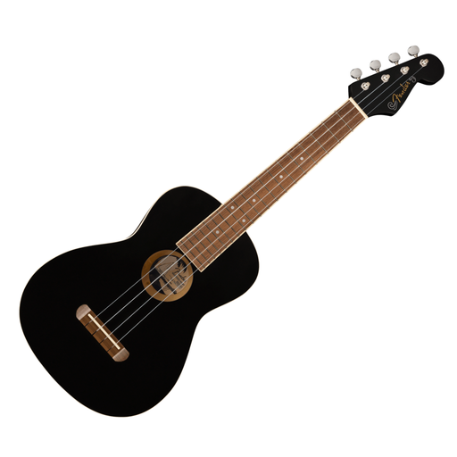 [970450506] Ukulele tenor fender avalon tenor ukulele, walnut fingerboard, black 0970450506