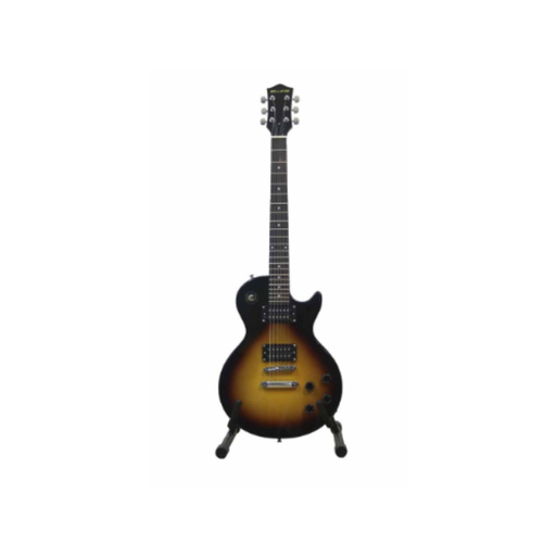 [NEG10WLPSBY] Paquete de guitarra eléctrica Bellator tipo Les Paul color
amarillo con sombreado negro; incluye amplificador de 10w,
tahalí, cable, plumilla, funda, base de piso y afinador de clip" NEG10WLPSBY (karma)
