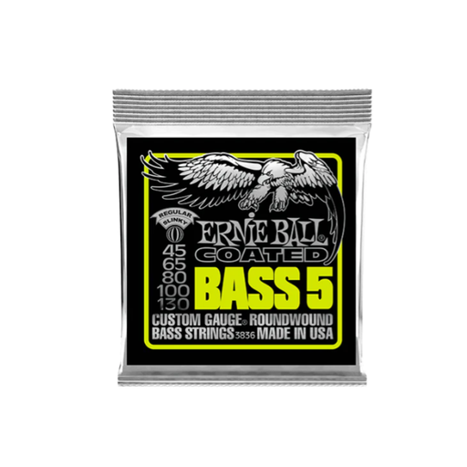 [3836] ENCORDADURA ERNIE BALL ''COATED'' PARA BAJO
ELECTRICO 5 CUERDAS (NIQUEL 45-13) 3836