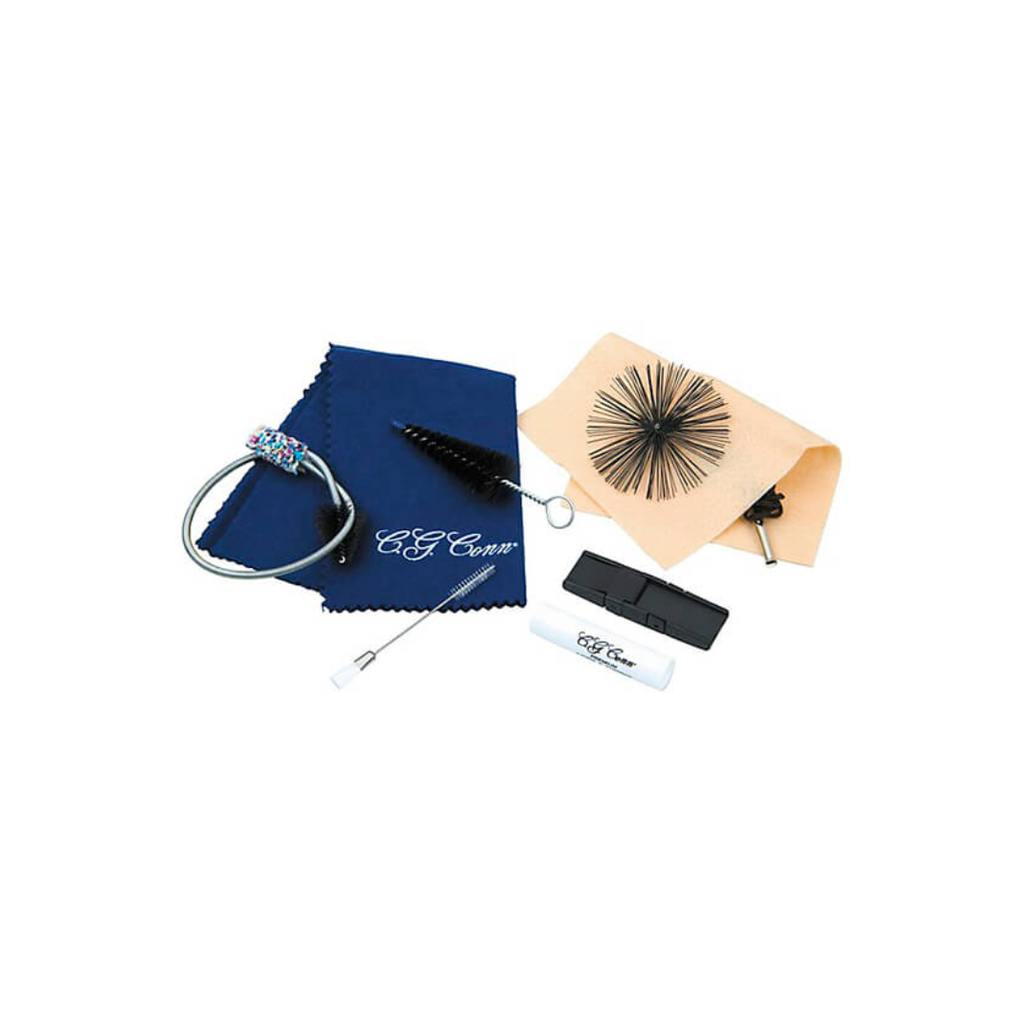 [366S] Kit de Limpieza para Saxofón 366S
Kit de cuidado Conn-Selmer para saxofón, incluye 1 paño de pulido para acabados laca, 1 cepillo para el tudel, 1
portacañas LaVoz, 1 cepillo tipo plumero, 1 cepillo para
boquilla. (CONN SELMER)