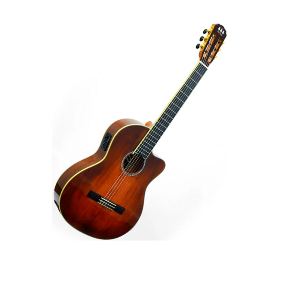 [TPCES-0600 BR] GUITARRA ELECTROACUSTICA TRES PINOS, CAFÉ TRANSPARENTE TPCES-0600 BR 